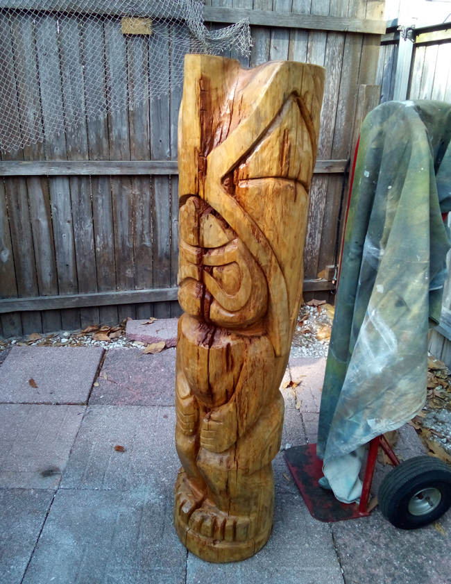 Kane Tiki God Carving Elvis Caron